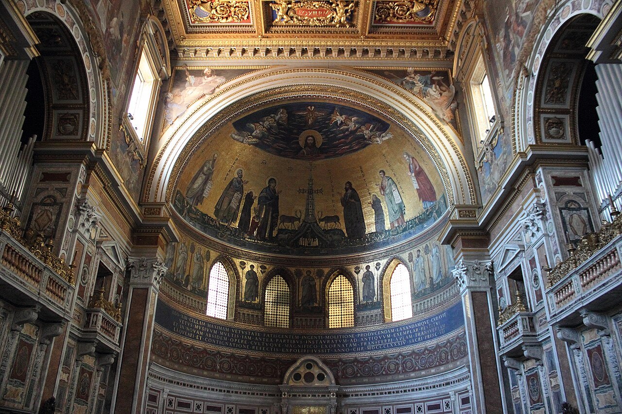 The apse of St. John Lateran, its mosaic above the papal altar